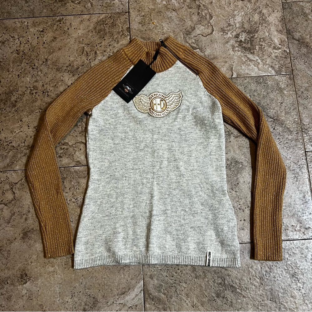 Harley Davidson Motorcycle Ladies Sweater Winged logo Small NWT  Women’s